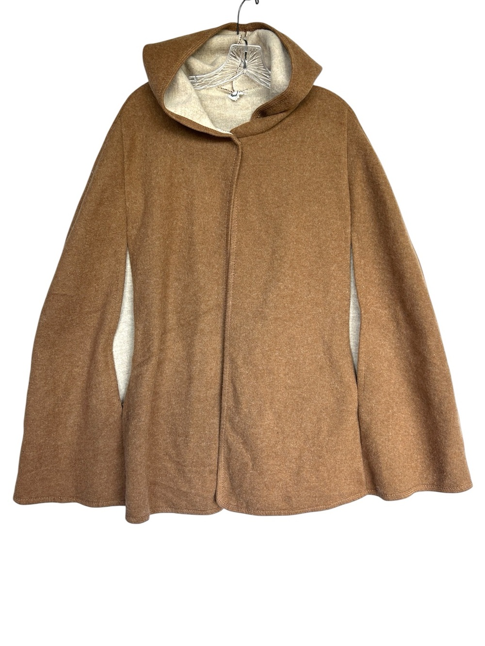 Akemi + Kin womans poncho coat shawl pullover brown outdoors Anthropologie cape